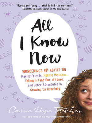 cover image of All I Know Now